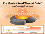 Livemor 2-in-1 Neck Massager Pillow with Heat, Memory Foam Cervical Support for Relief, 3-Speed NECK-MASSAGER-PL01-GY