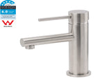 Brushed Nickel Basic Round Bathroom Basin Mixer Laundry Vanity Sink Faucet Tap V1233-KPL101N