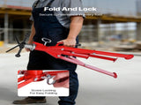 V Head Pipe Stand 0.32 - 30.48 cm Capacity, Adjustable Height 610mm-1067mm, Pipe Jack Stands 1134kg V952-GJ1107BGJ-VX00001V0