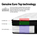 Giselle Bedding 31cm Mattress Euro Top Single MATTRESS-BET-S