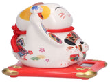 Ceramic Wealth Welcoming Cat Ornament Desktop Fortune Cat Craft for Home Shop Store Business V1294-YM0523-3115210229913