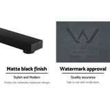 Cefito Bathroom Mixer Spout Wall Bath Tap Square Swivel Bathtub Black TAP-A-SPOUT05-BK