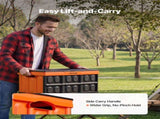 Plastic Collapsible Storage Bins with Lids, 45L 3Packs, Stackable Folding Storage Crates with V952-KZDSLCWXCHS4PZD9O001V0
