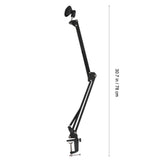 Black Microphone Boom Arm Stand for Radio Broadcasting and Recording V1369-AZ3-W-21681