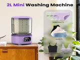 Portable Mini Washing Machine with Spin Dry & UV Sterilization 3L Capacity, Wash, Rinse, V1107-CS-MNXYJZ