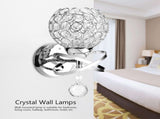 Modern Crystal Wall Lamp Bedside Night Light Bedroom Living Room Hall Lighting V1294-YM0722-JYA03270