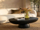 Interior Ave - Korra Sculptural Black Stone Coffee Table V355-IA-CT-KOR-BLA