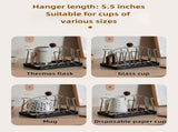 Stainless steel holder - sturdy and dries quickly - removable drip tray - suitable for coffee V1259-DP01-BO-581