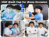 16 Pcs Chef Hats for Women Hair Nets Kitchen Cooking Chef Cap Adjustable Elastic Work Cap for Women V1258-DP02-C-2201