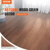 VEVOR Self Adhesive Vinyl Floor Tiles 36 x 6 inch, 36 Tiles 2.5mm Thick Peel & Stick, Deep Brown V952-ZZYXJDDSZMW3JLLWDV0