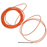 2 Pcs 4mm 15 Meter Orange Guide Device Nylon Electric Cable Push Pullers Duct Snake Rodder Fish Tape V1366-AZ2-W-15708
