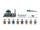 Sluban B0861 Model Kit WWII Atlantic Wall Coastal Bunker Defense Normandy DDay Military Base Ou SLB0861