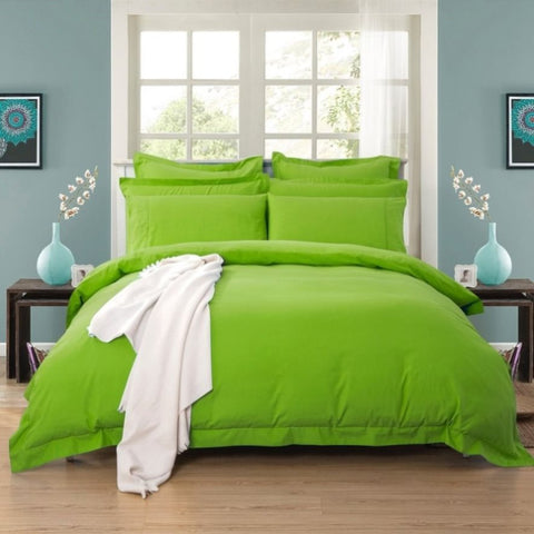 1000TC Tailored Super King Size Green Duvet Quilt Cover Set V493-SK-8