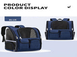 Pet Carrier Backpack for Travel, Hiking, and Vet Visits Breathable Mesh Design with Reflective V1341-ZY-5TSDRNGF-ROSE