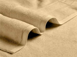 Bath Towel Set 4-Pack Beige 500 GSM Ring-Spun Cotton Towels V63-957791
