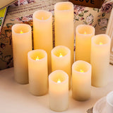 Flameless Candles Battery Operated Candles Flickering, Outdoor Waterproof LED with Remote Control V1192-AZ-W-11689