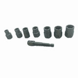14 Pcs Lug 3/8Inch Drive Impact Bolt Nut Extractor Set, Nut Remover Kit 1/4Inch-3/4Inch Twist Socket V1369-AZ3-W-11214