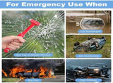 1 Pcs Car Safety Hammer, Car Window Glass Breaker, Seatbelt Cutter, Car Emergency Escape Hammer, V1370-AZ4-25455
