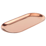 5pcs Stainless Steel Oval Shaped Towel Tray Cosmetics Jewelry Storage Tray Dish Plate OrganizerRose V1294-YM0901-3118200135313