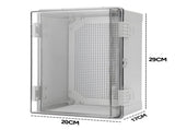 Electrical ABS Junction Box IP66 Waterproof Electrical Enclosure with Clear Hinged Cover and V985-ELECTRICALJUNCTIONBOX
