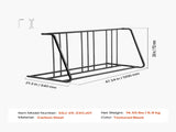 Bike Rack, Fits Tire Width 3 Inch/76.2 mm, Carbon Steel Double-Sided Grid Bike Rack Stand, V952-JYZXCTFJHSHJKX23S001V0