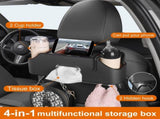 Car Rear Backseat Extra Multifunctional Drink Cup Holders with Tissue Storage Box V1192-AZ-W-11897