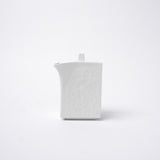 Soy Pot Squared 150ml Textured White Glaze V637-C3158