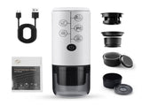 4-in-1 Portable Espresso Coffee Maker Work with NES/DG Capsule and Ground Coffee Cordless 17Bar V1294-YM0901-H49315W
