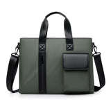 Black Men's Laptop Bag - Large Capacity Multi-Compartment Shoulder and Hand Carry Computer Bag for V888-ELOSUNG57017-3
