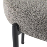 Plush Boucle Cushioned Elsa Dining Chairs in Slate Grey V264-DNC-416B-MGR-02-1