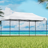 Instahut Gazebo Pop Up Marquee 3x6 Folding Tent Wedding 500D Oxford Fabric White GAZEBO-T-3X6-F-WH