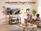 Artiss Mobile TV Stand 32-65 Inch TVs Mount 50kg with 3 MDF Shelves Lockable Wheels Adjustable Feet TV-MOUN-3T-WAL