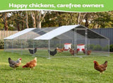 Giantz 8kg Chicken Feeder and 7L Waterer Set Large Capacity Poultry Drinker Kit FIK-FEEDER-PL-7L-RD
