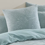 Platinum Collection Kaia Sage Stonewashed Cotton Matelasse Quilt Cover Set King V442-LED-QUILTCS-KAIA-SAGE-KI