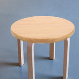 Wooden Round Stool Replacement Seat Light Brown Chair Seating Part with Easy Installation V1369-AZ3-W-20548
