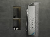 Shower Panel System, 4 Shower Modes Shower Panel Tower, Rainfall, Waterfall, 5 Full Body Massage V952-FTYS4CS2MSDPNYC1QV0