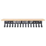 Metal Award Display Trophy Shelf Bamboo Trophy Shelf Metal Wall Mounted Medal Display Hanger V1294-YM0706-3115230067311