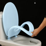 Quick-Release Round Toilet Seat with Soft-Close Lid, Durable Easy-Clean Plastic, Never Loosens, V1189-LWWAL-20260401-07264