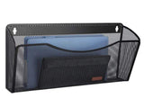 Mesh Hanging Wall File Holders, Vertical Mounted File Holder, Wall Basket Mail Organizer for Office, V1192-AZ-W-14467