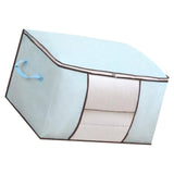 Clothes Storage Bags Fabric Foldable Blanket Storage Container Closet Organizer with Clear Window V1294-YM0901-3117250021315