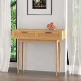 Artiss Console Table 2 Rattan Drawers FURNI-E-RAT-TAB90-WD