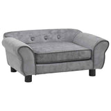 Dog Sofa Grey 72x45x30 Cm Plush 43_170951