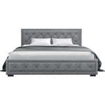 Artiss Bed Frame King Size Gas Lift Grey TIYO BFRAME-F-TIYO-K-GY-ABC