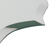 Beveled Silver Oval Wall Mirror Versatile Frameless Design for Vertical or Horizontal Display V767-JJ-XM774-M-V1