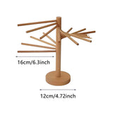 Pasta Drying Rack Wooden Foldable Pasta Dryer Rack Stand Easy Storage & Quick Up Spaghetti Stand V1192-AZ-W-34536