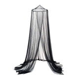 Black Starry Canopy Bed Curtain with Glowing Stars, Mosquito Net for Single, Twin, Full, Queen Bed V1370-AZ4-17151