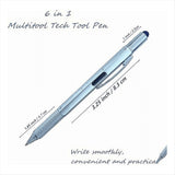 24 Pcs 6-In-1 Multi-Tool Tool Pens and 24 Pcs Ink Refills Gadget Screwdriver Gift Pens V1370-AZ4-07892