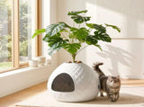 i.Pet Cat Litter Box Hidden Litter Tray Enclosure Planter Furniture House White PET-CLB-PLANT-WH