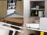 4 Pcs Double RV Refrigerator Bars, 15.8-27.6 Inches Non-Slip Adjustable RV Fridge Tension Rods V1370-AZ4-10301