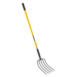 VEVOR 5 Tines Garden Fork Fiberglass Handle 57 in Spading Pitchfork Heavy Duty V952-HYCGCCGC5C1JW77SH001V0